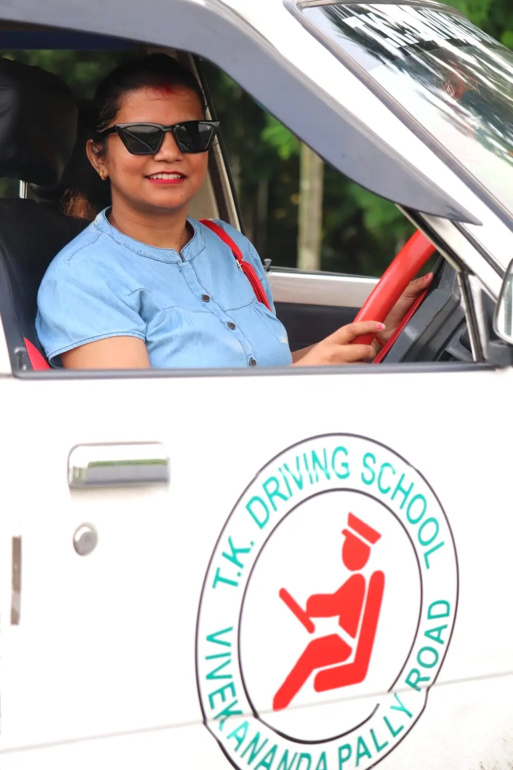 Priya Mondal — women's batch student at T.K. Singh Driving School